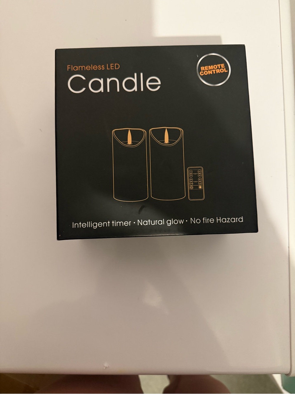 Flameless LED Candle (Black) with Remote Control